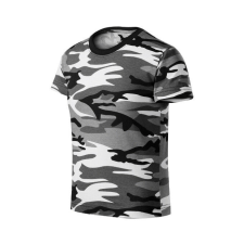 Camouflage póló gyerek szürke terepszín 134 cm/8 éves gyerek póló