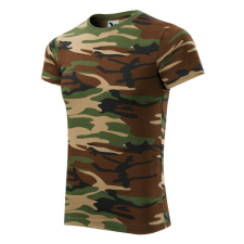  Camouflage póló unisex barna terepszín M férfi póló