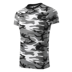 Camouflage póló unisex szürke terepszín M