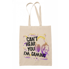 Can't hear you, I'm gaming - Vászontáska kézitáska és bőrönd
