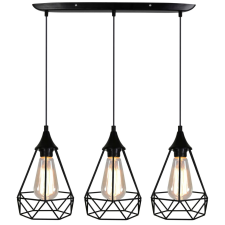 CANDELLUX Graf függőlámpa 3x60 W fekete 33-62901 világítás