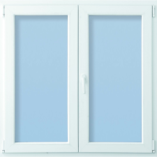 CANDO Műanyag ablak középenfelnyíló 6-kamrás 118 cm x 118 cm fehér építőanyag