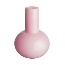 Candy üveg váza, rózsaszín 25 cm dekoráció