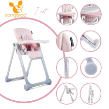Cangaroo i eat etetőszék 6-36 hóig 15 kg pink MBN-106982 etetőszék