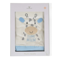  Cangaroo Mum&amp;- 039;s Giraffe pamut babatakaró 100x90cm - kék zsiráf babaágynemű, babapléd