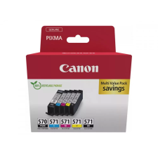 Canon 0372C006 tintapatron 5 db Eredeti Fekete, Cián, Magenta, Sárga (0372C006) nyomtatópatron & toner