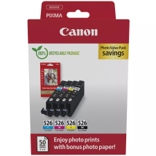 Canon CLI-526 Eredeti Tintapatron Multipack + Fotópapír (4540B019) nyomtatópatron & toner