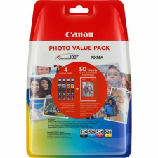 Canon CLI-526 színes eredeti tintapatron multipack + fotópapír (BK, C, M, Y) nyomtatópatron & toner