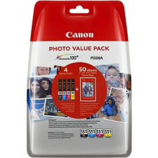 Canon CLI-551 multipack + fotópapír PP-201 nyomtatópatron & toner