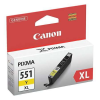 Canon CLI-551YXL Tintapatron Pixma iP7250, MG5450, MG6350 nyomtatókhoz, CANON, sárga, 11ml