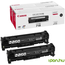 Canon CRG-718 gyári toner - fekete 2 Pack nyomtatópatron & toner