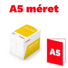 Canon Másolópapír A5, 80g, Canon Yellow Label 500ív/csomag, fénymásolópapír