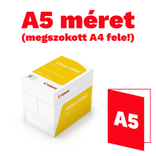 Canon Másolópapír A5, 80g, Yellow Label 500ív/csomag, (5999093889652) fénymásolópapír