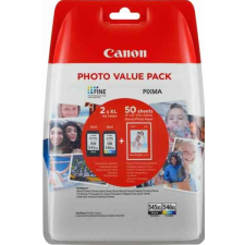 Canon pg-545xl/cl-546xl fekete/színes (15ml+13ml) +50db 10x15cm fotópapír eredeti multipack (8286b006) fotópapír