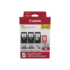 Canon PG-560XL X2 + CL-561XL eredeti tintapatron multipack + fotópapír nyomtatópatron & toner