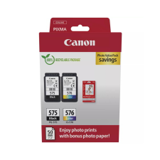 Canon PG-575 / CL-576 Eredeti Tintapatron Fekete + Színes + Fotópapír nyomtatópatron & toner