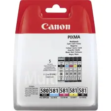 Canon PGI580/CLI581 tintapatron PGBK + BCMY multipack ORIGINAL nyomtatópatron & toner