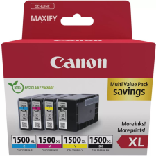 Canon PGI-1500XL nagy kapacitású tintapatron csomag fekete/ciánkék/magenta/sárga (9182B010) nyomtatópatron & toner