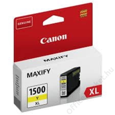 Canon PGI-1500YXL Tintapatron Maxify MB2350 nyomtatókhoz, CANON sárga, 12 ml (TJCPGI1500YX) nyomtatópatron & toner