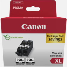 Canon PGI-550XL Twin pack Black tintapatron eredeti 6431B010 nyomtatópatron & toner