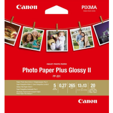  Canon PP-201 II Plus 265g 13x13cm 20db Fényes Fotópapír fotópapír