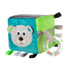 Canpol babies BEARS puha kocka érzékelővel 12x12x12 plüssfigura