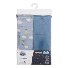 Canpol Babies Bonjour Paris Muslin Squares Diapers Blue textilpelenka 2 db gyermekeknek mosható pelenka
