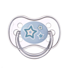 Canpol Babies Canpol babies nyugtató szilikon cumi szimmetrikus 0-6 hó - kék csillag cumi