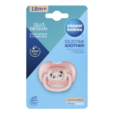 Canpol Babies Canpol babies nyugtató szilikon cumi szimmetrikus 18 hó+ panda cumi