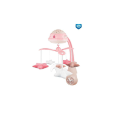 Canpol Babies Canpol Elektromos zenélő forgó vetítővel - Rózsaszín bébijáték kiságyra