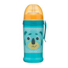 Canpol Babies Canpol Sport itatópohár cseppmentes szívószállal 350 ml (12h+) - Maci itatópohár