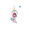 Canpol Babies Canpol Zig-Zag Plüss játék csörgővel és tükörrel - Rózsaszín