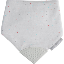 Canpol Babies Cloth Bib with Teether előke rágókával Grey 1 db előke