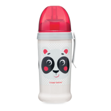 Canpol babies cseppmentes sport itatópohár szilikon szívószállal 350ml HELLO LITTLE bézs itatópohár