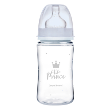 Canpol Babies EasyStart anti-kólikás cumisüveg Royal Baby 240ml (3h+) - Little Prince - Kék cumisüveg