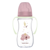 Canpol Babies EasyStart anti-kólikás cumisüveg világító fogantyúval 300ml (12h+) - Sleepy Koala - Rózsaszín