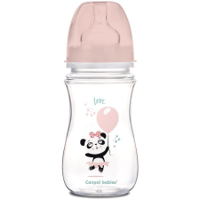 Canpol Babies EXOTIC ANIMALS 240 ml rózsaszín cumisüveg