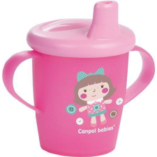 Canpol BABIES Hrnček nevylievací TOYS 250ml - ružový babaétkészlet