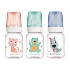Canpol babies keskeny cumisüveg 120 ml CUTE ANIMALS cumisüveg