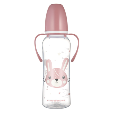  Canpol babies keskeny nyakú cumisüveg fogantyúval CUTE ANIMALS 250ml nyuszi cumisüveg