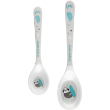 Canpol Babies melamin kanál Exotic Animals 2 db, szürke (5901691861497) tányér és evőeszköz