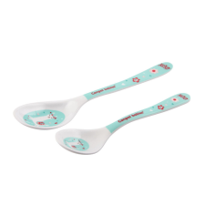 Canpol Babies Melamin kanál Exotic Animals 2db. 9hó+ - Türkiz babaétkészlet