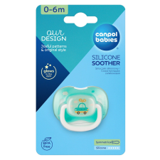  Canpol babies nyugtató szilikon cumi 0-6 hó - autós cumi