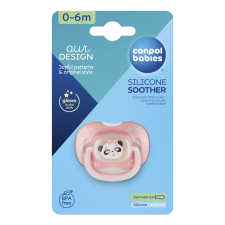 Canpol babies nyugtató szilikon cumi szimmetrikus 0-6 hó - panda cumi