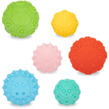 Canpol Babies Sensory balls puha szenzoros labdák 6 db 6 db készségfejlesztő