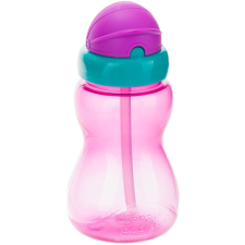 Canpol Babies Sport Cup gyerekkulacs szívószállal 12m+ Pink 270 ml kulacs, kulacstartó
