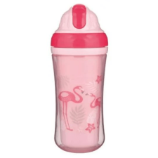 Canpol Babies Sportos üveg szilikon szívószállal JUNGLE 260 ml, rózsaszín ajándéktárgy