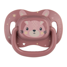 Canpol babies Szilikon szimmetrikus cumi CUTE ANIMALS 6-18hó 1db pink cumi