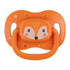 Canpol babies Szimmetrikus szilikon cumi CUTE ANIMALS 0-6hó 1db narancs cumi