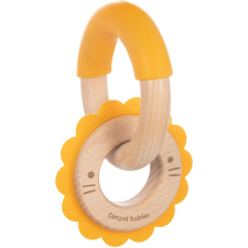 Canpol Babies Teethers Wood-Silicone Lion rágóka 1 db rágóka